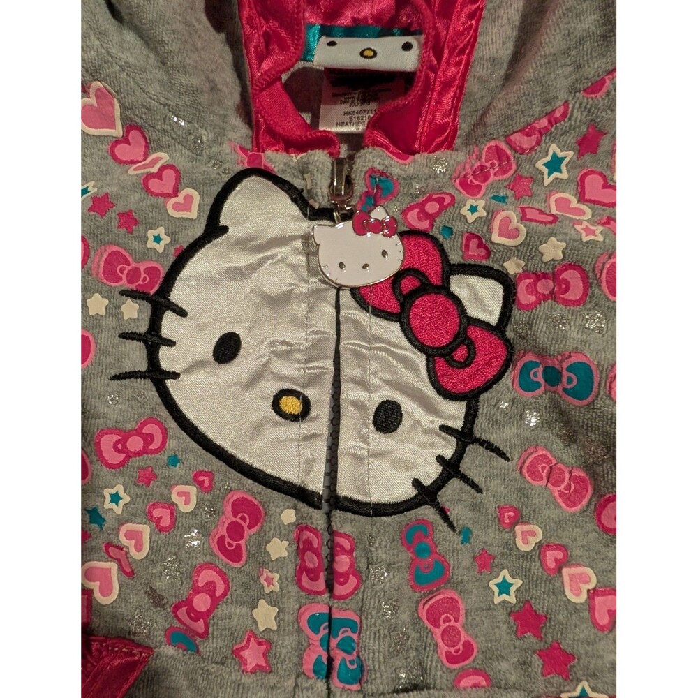 Y2k Hello Kitty Zip Up Jacket Toddler Girl - Picture 2 of 5